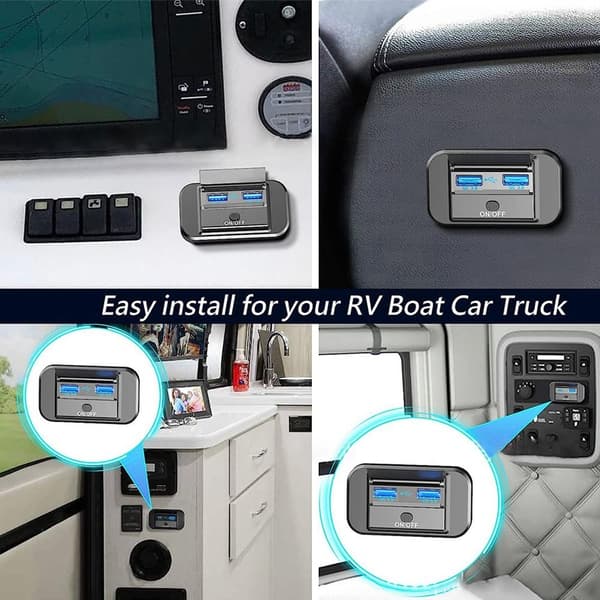 Doble USB-porter Lader Hurtiglader Bussladeruttak