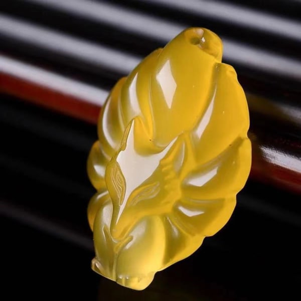 2kpl Nine Tailed Fox Pendant Kaulakoru Riipus KELTAINEN Yellow