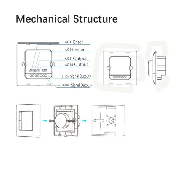 Dimmer Switch Ljusstyrkekontroll Ljusbrytare