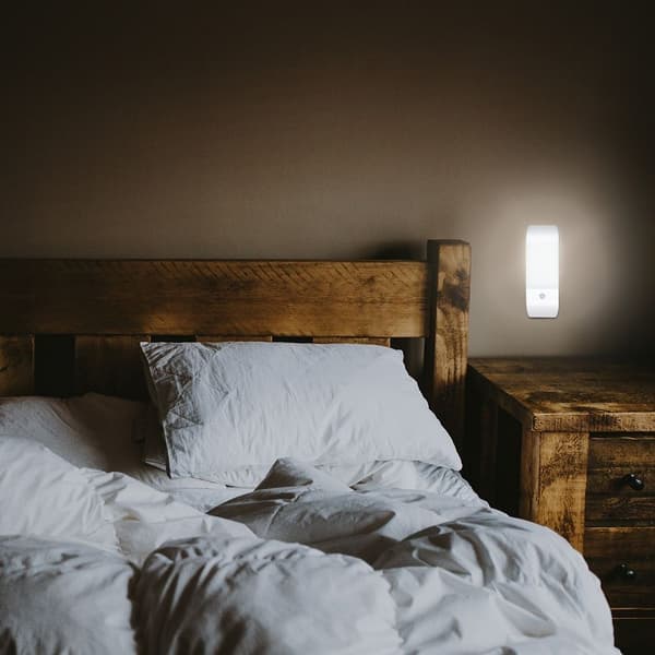 LED Nattljus Rörelsesensorljus VIT VIT LJUS VIT WHITE WHITE LIGHT-WHITE LIGHT