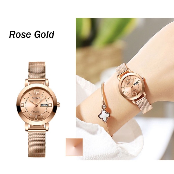 Dameklokke Quartz Armbåndsur ROSE GULL rose gold