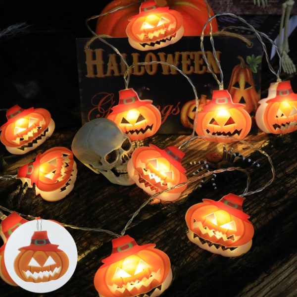Halloween Pumpkin String Lights Lantern 2 2 2