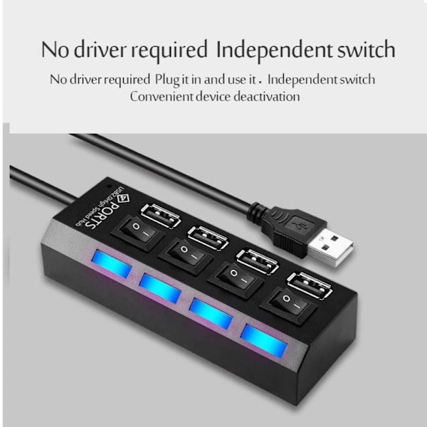 USB HUB Adapter SORT black
