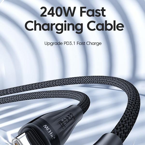 PD 240W Typ C till Typ C Kabel VIT 2M white 2m