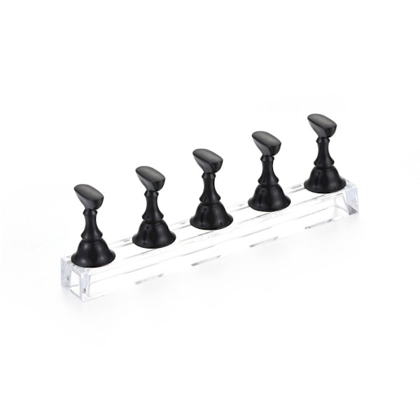 Nail Polish Practice Tips Nail Art Display Stand SVART black