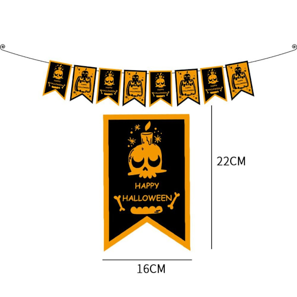 2 kpl Halloween-banneri taustakoristeriipus STYLE 10 STYLE 10 Style 10