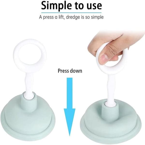 2 stk. Håndvask Plunger Hånd Afløbs Plunger Pumpe Hjælper 2PCS