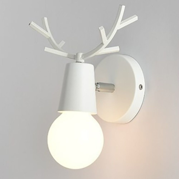 Antlers Vägglampa VIT JÄRN JÄRN white Iron-Iron