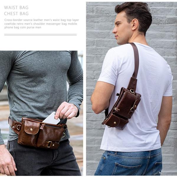 Äkta läder Fanny Pack 04 04 04