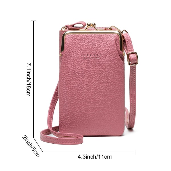 Kvinnor Telefonväska Crossbody Väska ROSA pink