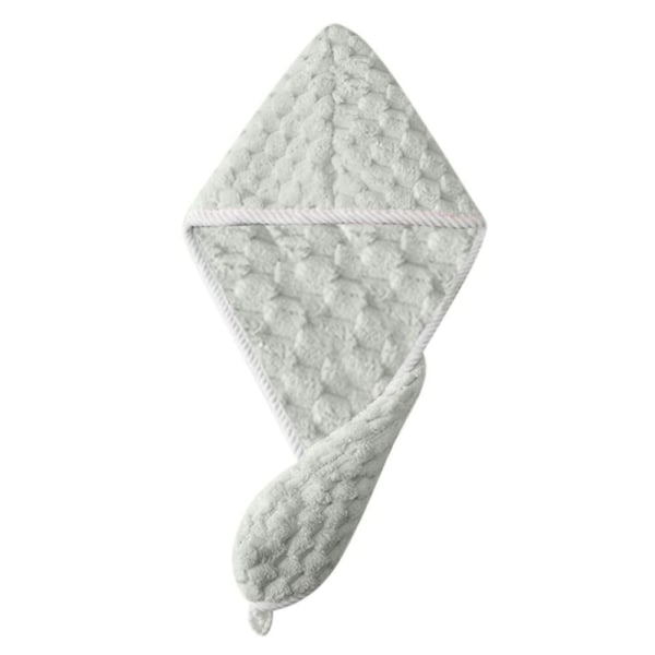 Torrt hår Cap Handdukar Cap LJUSGRÖN ENLAGER ENKEL Light Green Single Layer-Single Layer