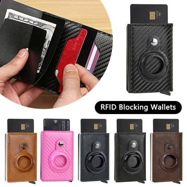 Anti-Lost Card Wallet RFID-blokerende tegnebøger SORT STYLE2 STYLE2 Black style2-style2