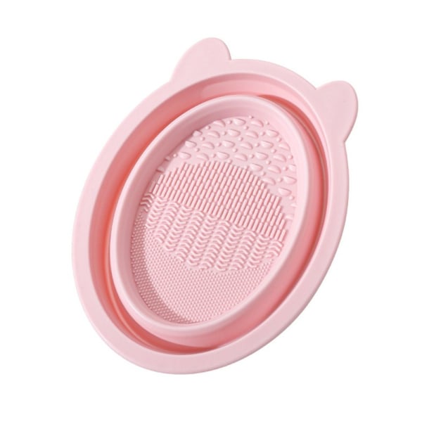 2stk Makeup Brush Cleaner Vaskeskål ROSA ROSA pink
