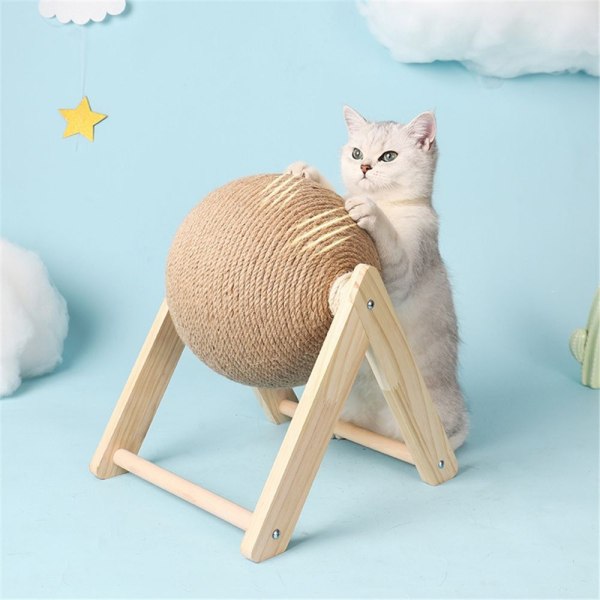 Cat Scratching Ball Ball Leketøy ML-FORMET L-FORMET ML-shaped