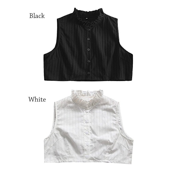 Paita Fake Kaulus Vaatteet Asusteet MUSTA XL Black XL