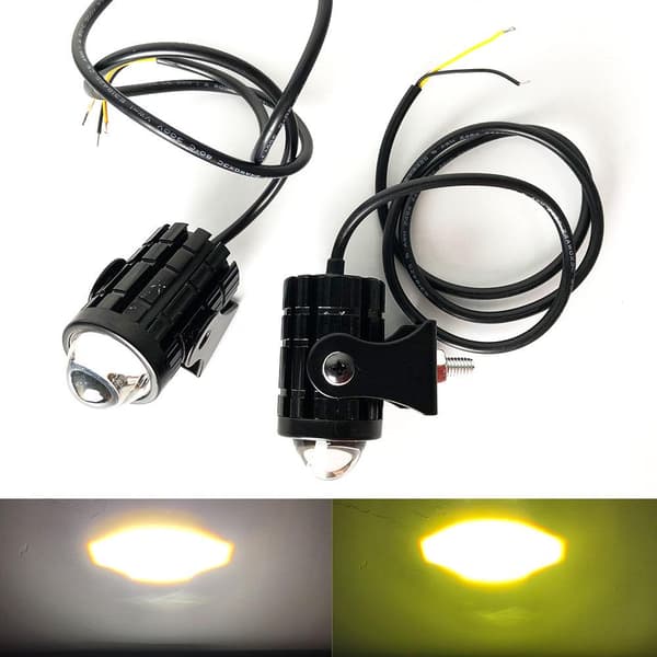 2kpl LED-ajovalot Moottoripyörän ajokohdevalot