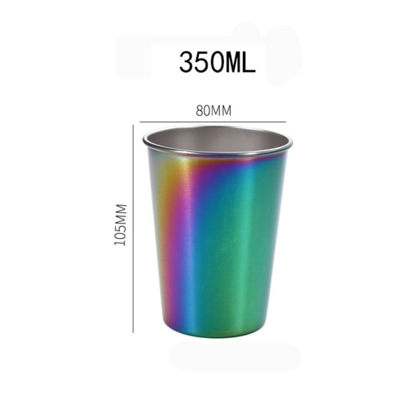 350/500 ml ölkoppar 304 rostfritt stål MULTICOLOR 500 ml Multicolor 500ml