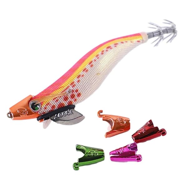 Trä Räkvikt Bläckfisk Jig Tips Räkor