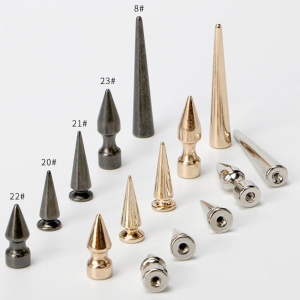 10 sett dekornagler studs spiker GOLD E-7X21MM E-7X21MM Gold E-7x21mm-E-7x21mm