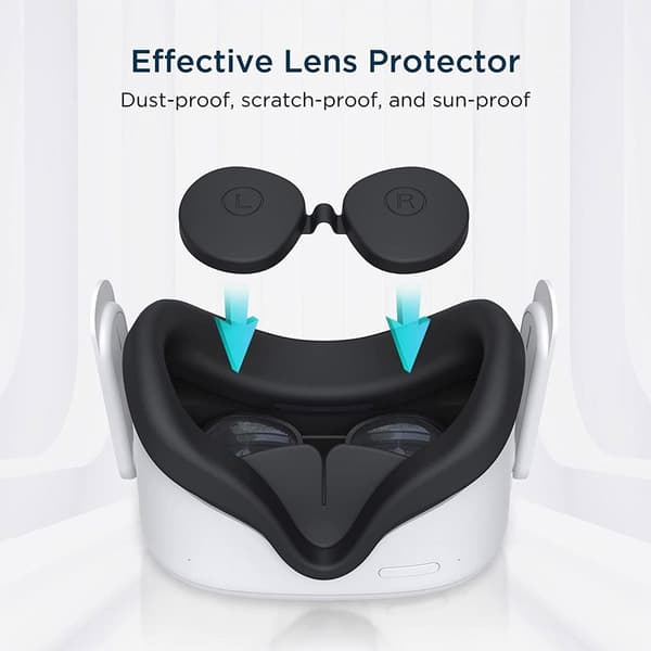 VR Controller Grip Lens Protector Cover SORT black