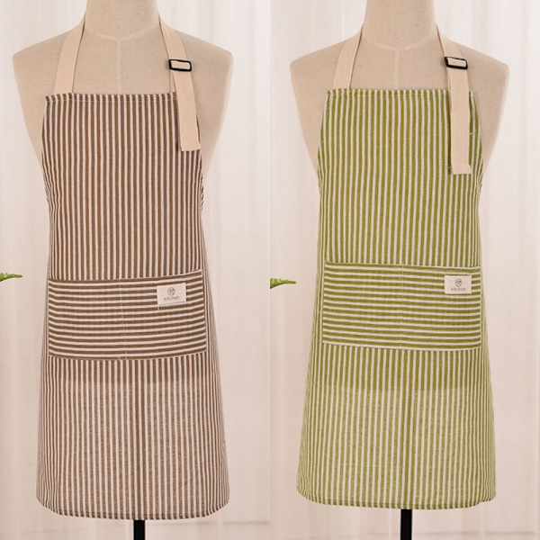 2 st Köksförkläde Polycotton Förkläde 1 1 1
