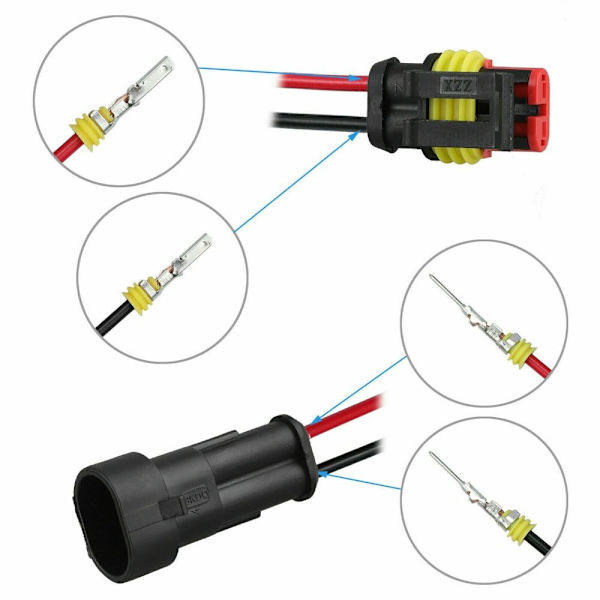 Sähköjohtoliitin Plug Auton vedenpitävä liitin
