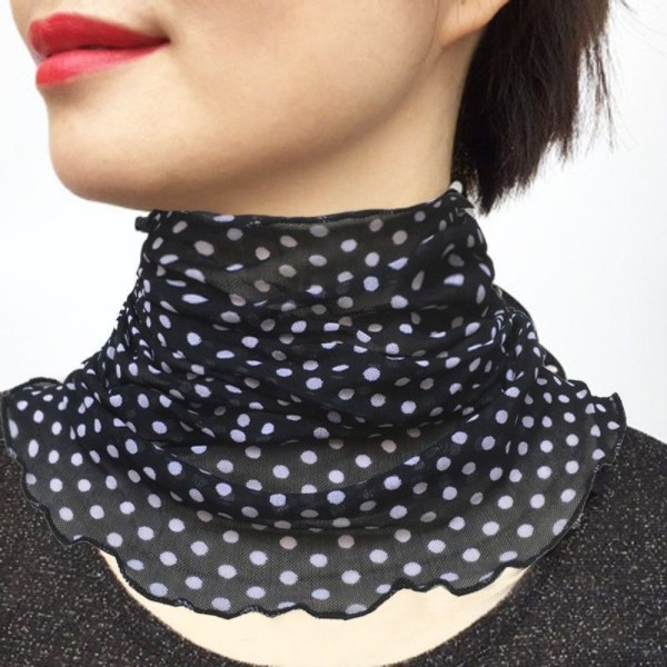 Silketørklæde Falsk Collar DOTS BLACK DOTS BLACK dots black