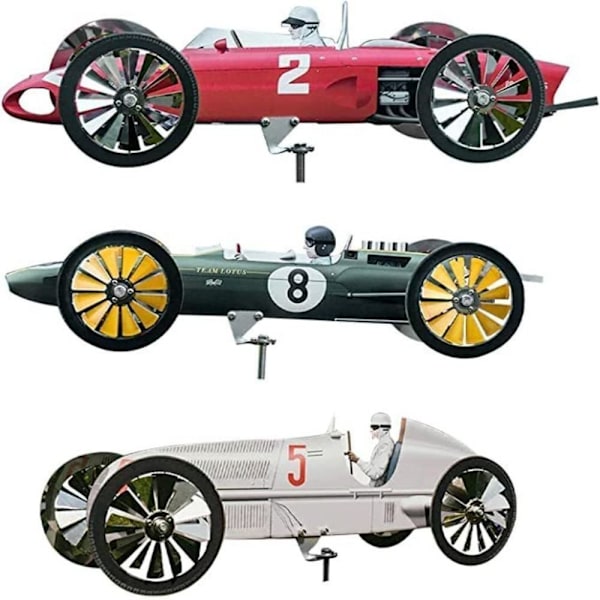 Garden Pinwheel Car Racer Windmill RED Red