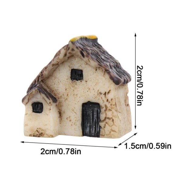 10 stk hus miniature figur harpiks dukkehuse 1 1 1