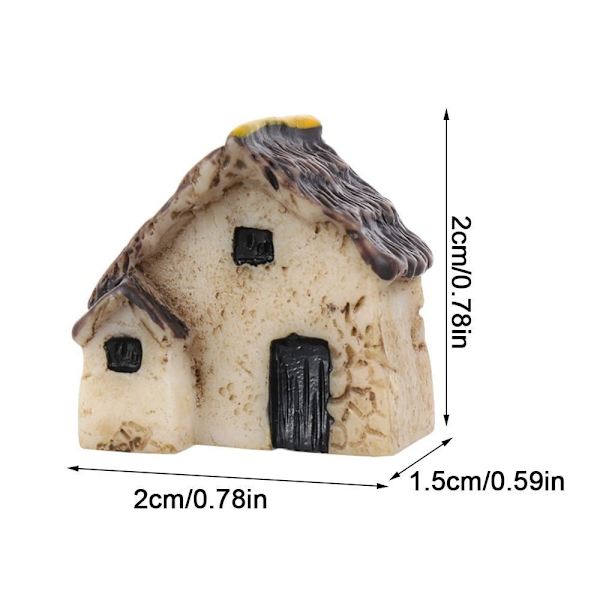10 stk hus miniature figur harpiks dukkehuse 3 3 3