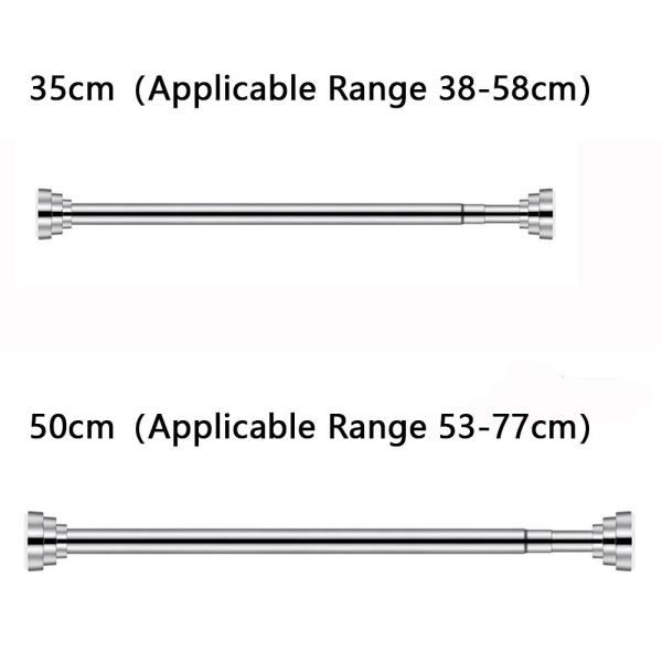 Udtrækkelige Stænger Bruseforhængsstænger 50CM 50cm