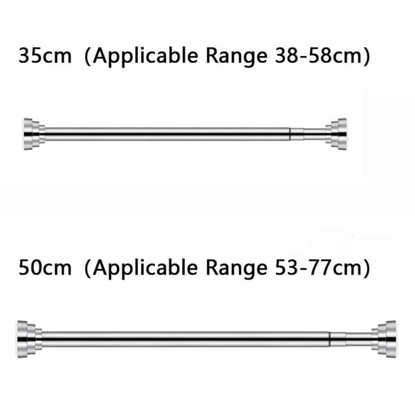 Utdragbara stänger för duschdraperier 50CM 50cm