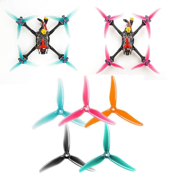 2 par Tri-Blade Propeller Propeller Propeller ORANSJE Orange