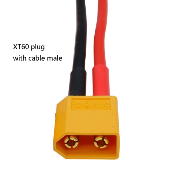 XT60 Kabelkontakt Hann Hunne XT60H Plugg 10CMXT60-M XT60-M 10cmXT60-M