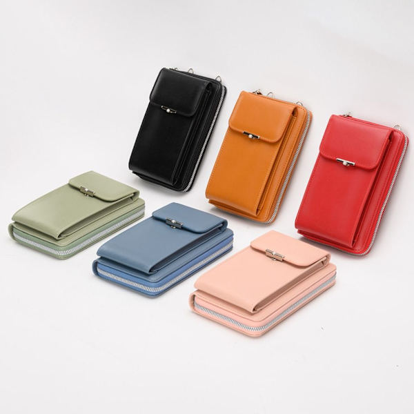 Telefon Crossbody Bag RFID Anti Theft Veske SVART Black