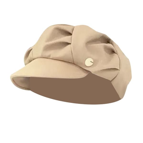 Octagonal Hat Newsboy Hatte KHAKI Khaki