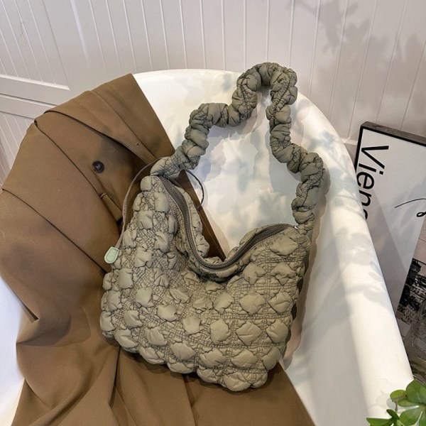 Skuldertaske Puffy Håndtaske GRØN Green