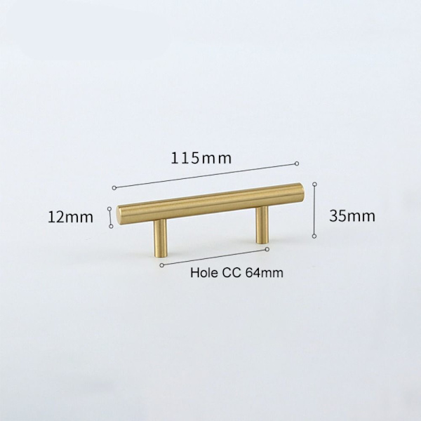 Håndtak Skuff HUL CC 128MMD D Hole CC 128mmD