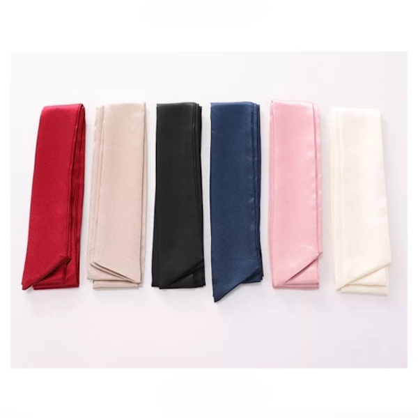 Kvinder bælter Satin Sash SORT Black