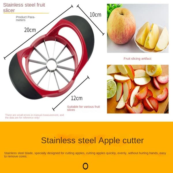 Rustfrit stål Apple Corer Æble Corer og Slicer Æbleskærer