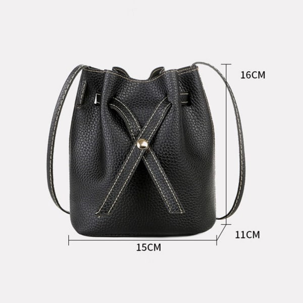 Bucket Bag Modeväska SVART SVART Black