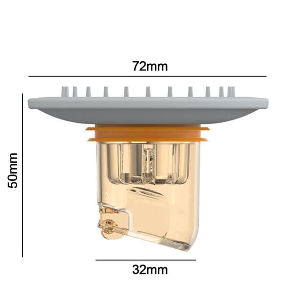 Gulvsluk Avløpsdeksel TRANSPARENT TYPE2 TYPE2 transparent Type2-Type2