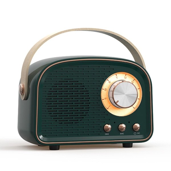 Mini Radio Bluetooth-høyttaler MØRKEGRØNN Dark Green