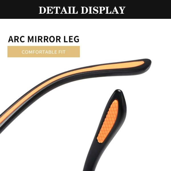 Anti-blått ljus Läsglasögon Fyrkantiga glasögon ORANGE Orange Strength 150