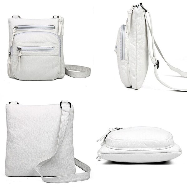 Handväska Crossbody Väska VIT White