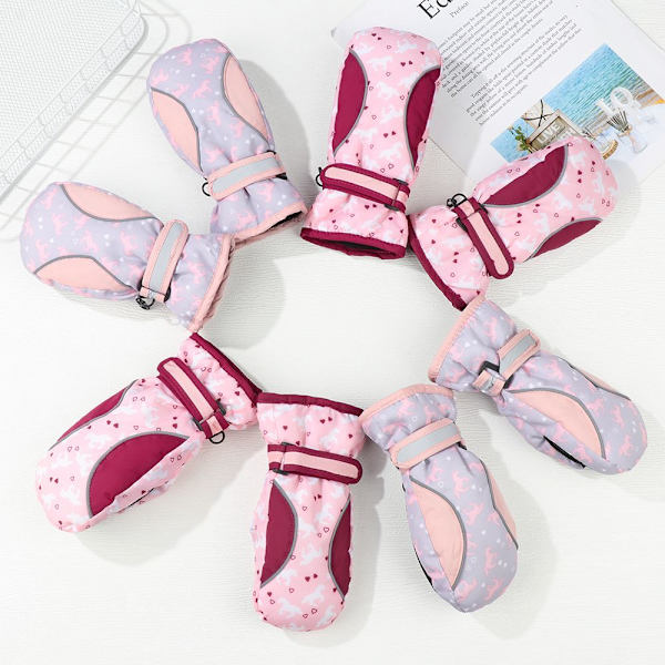 Lasten hiihtohanskat Pitkähihainen lapas Grey 2-5 years old