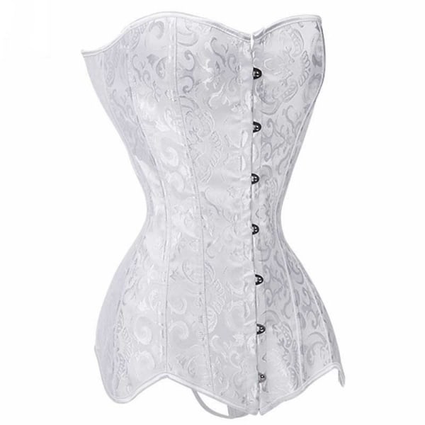 Underbust Corset Corselete Lingeri WHITE XL white XL