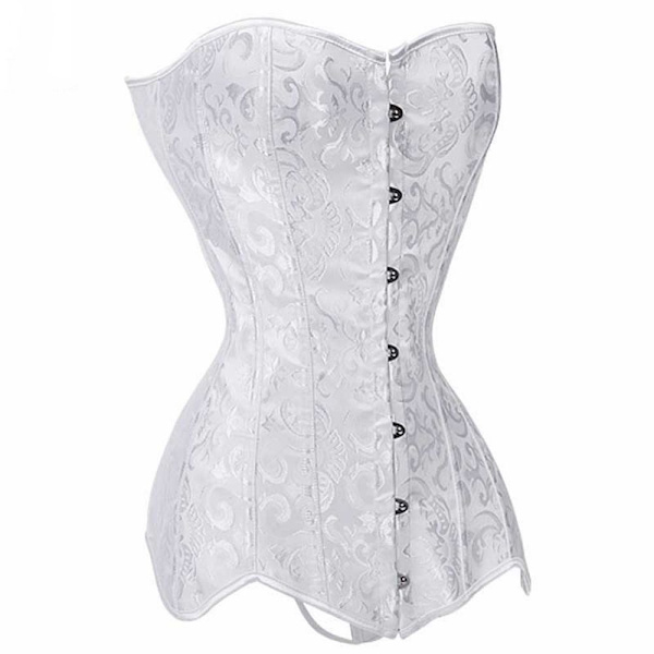 Underbust Corset Corselete Lingeri WHITE XXL white XXL