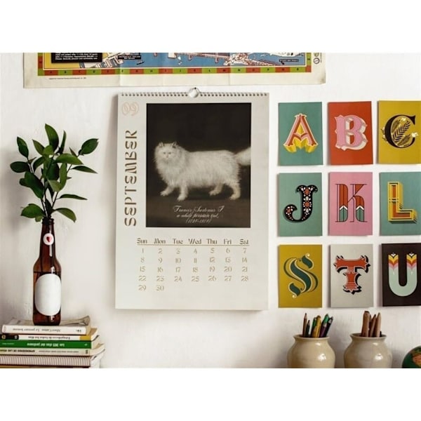 Kattväggkalender Rolig kattkalender A3 A3 A3