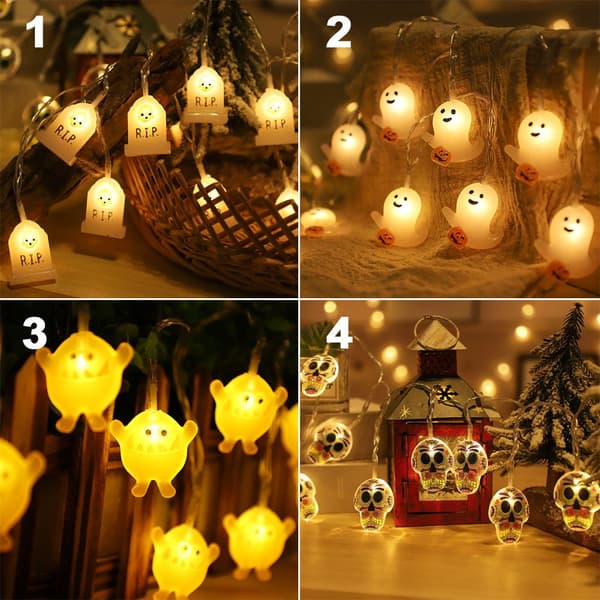 1,5m 10Led Halloween Pumpkin Skull Led String Light